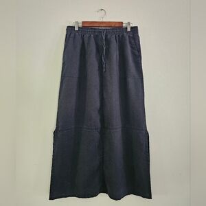 Garnet Hill 100% Linen Skirt 10